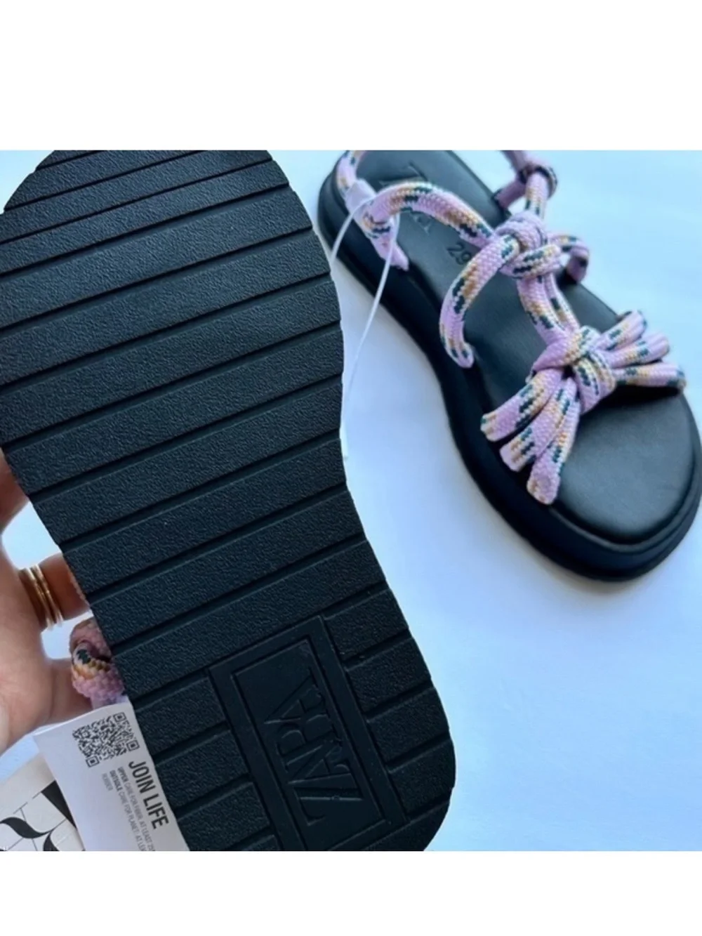 ZARA KIDS KNOTTED CORD SANDALS 2644/930
